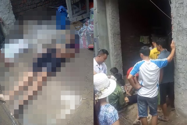Nam công nhân bị điện giật tử vong ở Hà Nội Hiện trường vụ việc. Ảnh: Facebook.