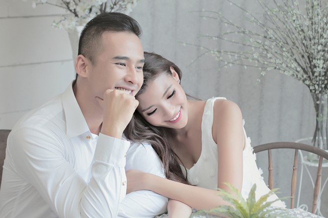 Vợ 'soái ca' Lương Thế Thành mang thai quý tử đầu lòng Vợ chồng diễn viên Lương Thế Thành - Thúy Diễm. ẢNh: Internet.