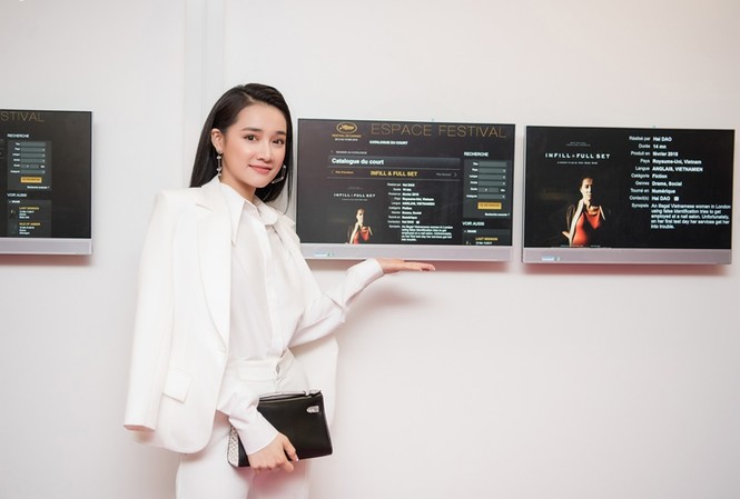 Phim ngắn của Nhã Phương được Cannes chọn trình chiếu Diễn viên Nhã Phương tại liên hoan phim Cannes. Photo: Lê Chí Linh.