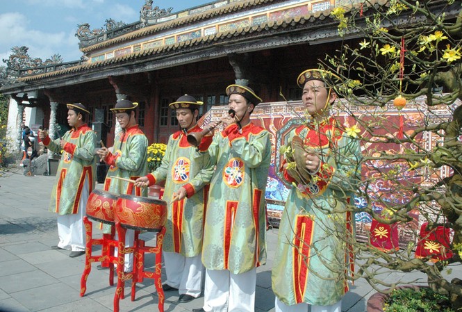 Huế: Rực rỡ sắc màu nhã nhạc cung đình sáng mồng Hai Tết Huế: Rực rỡ sắc màu nhã nhạc cung đình sáng mồng Hai Tết