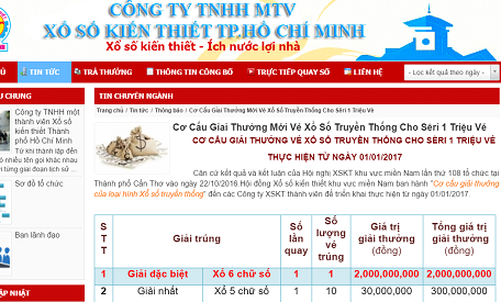 Xổ số truyền thống tăng giải đặc biệt lên 2 tỷ đồng Giải đặc biệt của xố số truyền thống tăng từ 1,5 tỷ lên 2 tỷ đồng, tuy nhiên giải nhì và giải phụ đặc biệt đều giảm đáng kể.