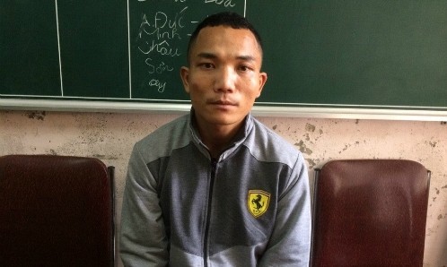 Kẻ cướp tài sản, hiếp dâm thiếu phụ bị bắt trong ngày 30 Tết Nghi phạm Kha Văn Thìn. Ảnh: Hải Bình.