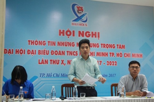 444 đại biểu ưu tú dự Đại hội Đoàn TNCS Hồ Chí Minh TPHCM lần thứ X Anh Nguyễn Việt Quế Sơn, Phó Bí thư Thường trực Thành Đoàn TPHCM chia sẻ các thông tin quan trọng về đại hội