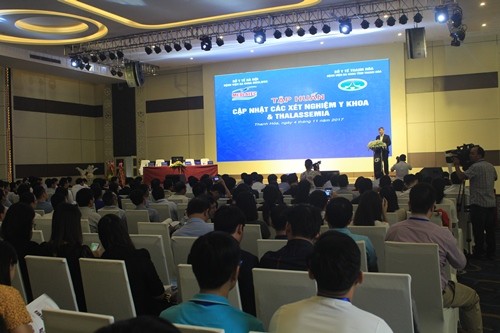 2.500 suất xét nghiệm máu miễn phí cho người dân Thanh Hóa Toàn cảnh hội nghị tập huấn hôm 4/11/2017 tại Thanh Hóa. Ảnh: Hoàng Lam