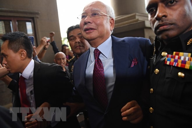 Bản tin 20H: Cựu Thủ tướng Malaysia Najib Razak bị buộc tội rửa tiền? Cựu Thủ tướng Malaysia Najib Razak. (Nguồn: AFP/TTXVN)