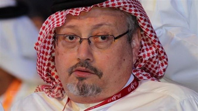 Bản tin 20H: 15 điệp viên liên quan vụ nhà báo mất tích Chân dung nhà báo Saudi Arabia Jamal Khashoggi. (Ảnh: EPA/TTXVN)