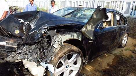 Vụ CSGT lái BMW đâm chết 2 người: Biển số thật đang ở Cao Bằng Xe ô tô BMW biển số 29A-410.86