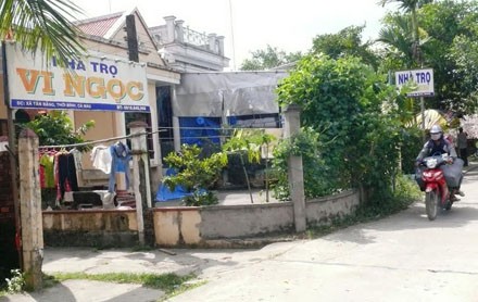 Ông lão đột tử khi tâm sự bạn gái trẻ tại phòng trọ Ảnh: Nhà trọ Vi Ngọc nơi xảy ra án mạng