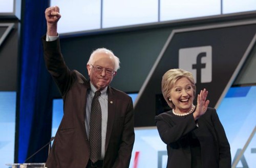 Bà Hillary thất bại ở Wyoming, cuộc đua New York nóng dần Ông Sanders và bà Clinton sẽ có cuộc cạnh tranh mang tính quyết định tại New York vào ngày 19/4. Ảnh: Reuters