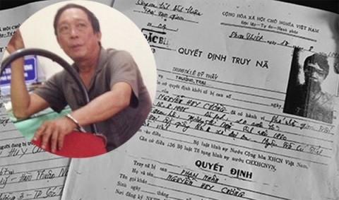 Quái chiêu, giả chết 21 năm để trốn truy nã Nguyễn Huy Cường và quyết định truy nã.