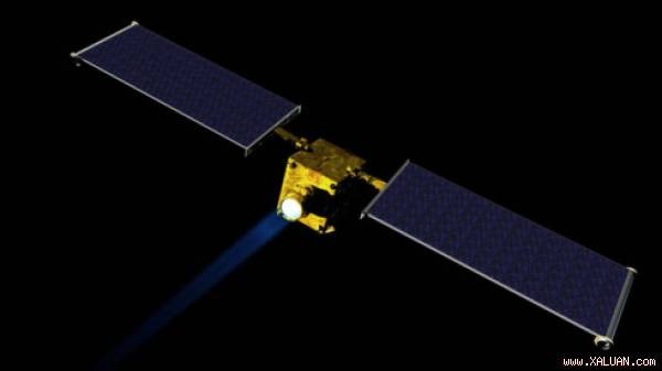 NASA lên kế hoạch đánh chặn thiên thạch đe dọa hủy diệt Trái Đất Mô hình Tàu vũ trụ đánh chặn tiểu hành tinh Dart. Ảnh: internet.