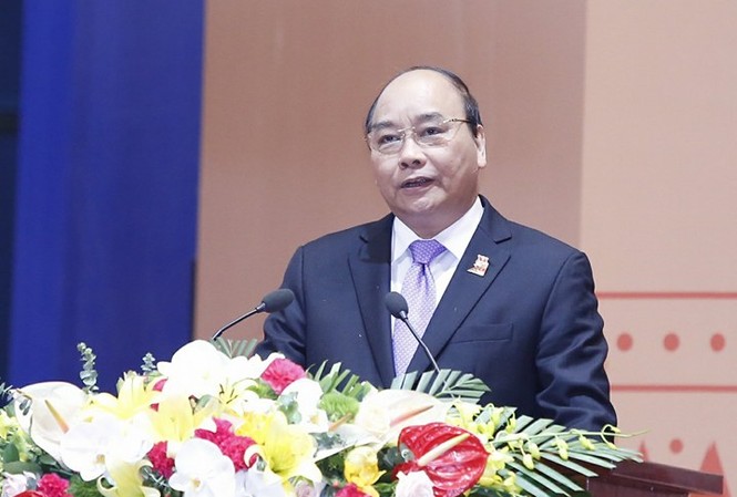 Thủ tướng: Thanh niên tiên phong, dấn thân trong mọi lĩnh vực Thủ tướng phát biểu tại ĐH Đoàn khóa XI sáng 13/12. Ảnh: Như Ý