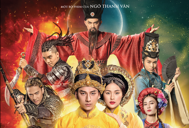 Hạ Vi dịu dàng nép sau Isaac trên poster Tấm Cám Nhiều nhân vật được đưa lên poster Tấm Cám