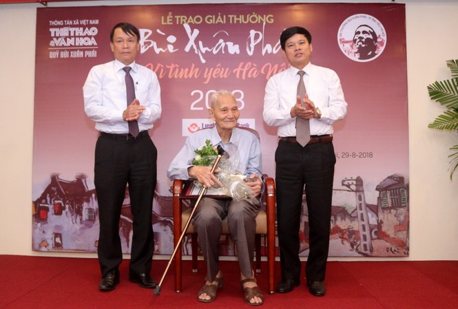Bạn thân Bùi Xuân Phái nhận Giải thưởng lớn Vì tình yêu Hà Nội Nhà nghiên cứu Nguyễn Bá Đạm, bạn thân Bùi Xuân Phái nhận giải thưởng Bùi Xuân Phái 2018