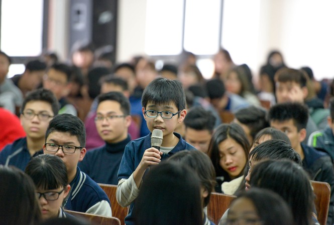 Học sinh Hà Nội được tư vấn du học ở 380 trường ĐH Mỹ Học sinh nhỏ tuổi cũng hào hứng tham gia hội thảo tư vấn du học