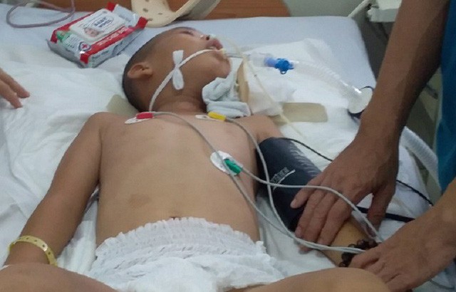 Trèo cây trâm hái quả, bé trai bị ngã dập tủy sống Cậu bé không may bị tai nạn trong lúc trèo cây hiện đang được điều trị tại Chợ Rẫy