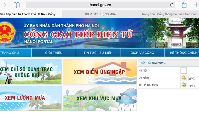 Hà Nội công khai chỉ số chất lượng không khí lên mạng Hà Nội công khai chỉ số chất lượng không khí lên mạng