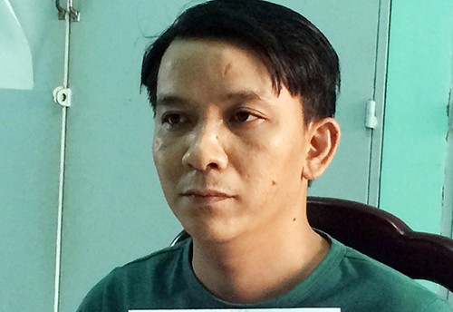 Giang hồ bị bắt sau 6 năm dàn cảnh đánh cảnh sát Nguyễn Xuân Lam bị bắt sau 6 năm lẩn trốn. Ảnh: Nguyệt Triều