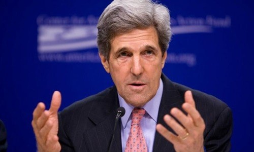 Mỹ sẽ không xin lỗi về vụ ném bom nguyên tử xuống Hiroshima? Ngoại trưởng Mỹ John Kerry. Ảnh: KoloTV