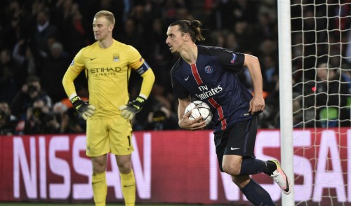 Ibrahimovic chỉ đến Man Utd khi Van Gaal mất ghế Ibrahimovic, nếu tới Anh, sẽ đối địch với Man City của Pep Guardiola. Ảnh: AFP.