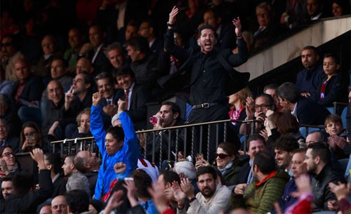 Simeone bị cấm chỉ đạo đến hết mùa giải La Liga Thiếu vắng Simeone sẽ là thách thức lớn đối với cầu thủ Atletico. Ảnh: Sky.