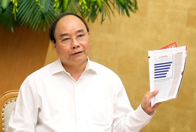 Chính phủ xử lý quyết liệt vụ 'Vũ Nhôm', 'Út Trọc', 'AVG' Thủ tướng Nguyễn Xuân Phúc phát biểu tại phiên họp (ảnh Q.H)