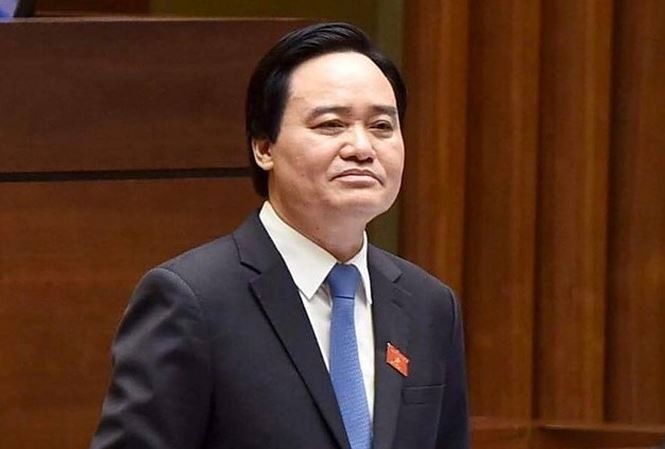 Lo ngại tình trạng xúc phạm danh dự, nhân phẩm, thân thể nhà giáo Bộ trưởng Bộ GD-ĐT Phùng Xuân Nhạ. Ảnh Như Ý