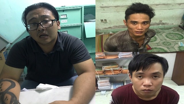 Nhóm thanh niên dàn cảnh đánh, cướp xe máy trong 1 phút Hoàng Mập và đồng phạm. Ảnh CA