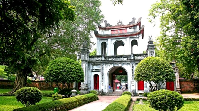 Hà Nội lọt vào top 10 thành phố giàu bản sắc văn hóa Văn miếu - Quốc Tử giám. Ảnh: Zing