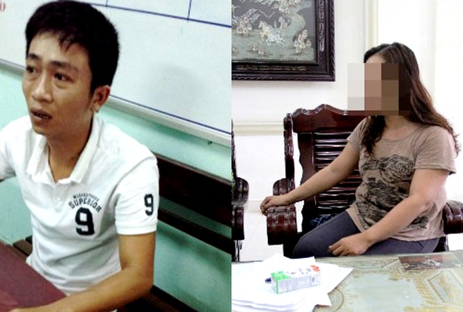 Dụ dỗ chat sex để giúp bán nhà tiền tỷ Đối tượng Văn Hữu Hoàng Dương tại cơ quan công an và nạn nhân N.T.H. kể lại vụ việc