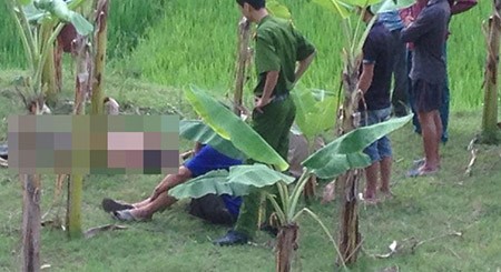 Nghi án Phó bí thư chi bộ bị chém lìa tay chết ở ruộng lúa Khu vực phát hiện thi thể ông Lò Văn M