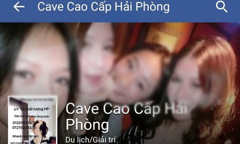 Thủ đoạn câu khách của đường dây mại dâm 20 triệu/lần Trang web các đối tượng lập để môi giới mại dâm