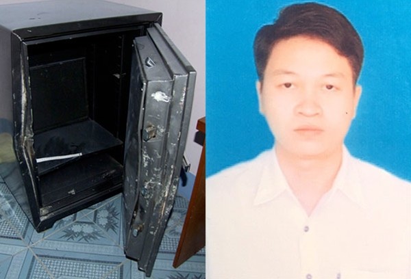 Đạo chích giấu hơn một tỷ đồng dưới ao Đối tượng Nguyễn Huy Hùng. Ảnh: Báo Công an Nhân dân