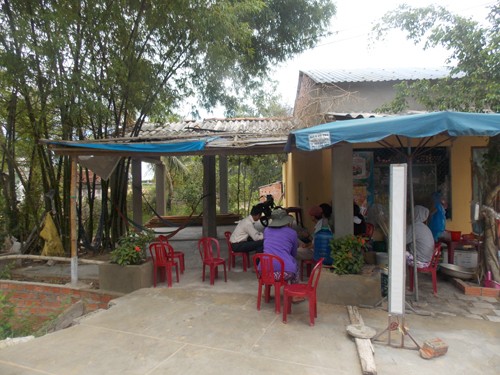Người đàn ông tử vong vì vật nhau với bạn nhậu Hiện trường nơi xảy ra vụ việc. Ảnh: Chí Đại