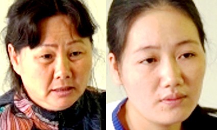 Cà Mau: Mẹ chồng rủ con dâu đi… trộm vàng Đối tượng Lê Thị Đào và con dâu Lê Thị Bích. Ảnh công an cung cấp