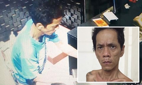 Nổ súng bắt tên tội phạm ngáo đá Camera ghi lại hình ảnh Lộc trộm tài sản và đối tượng Lộc tại cơ quan công an