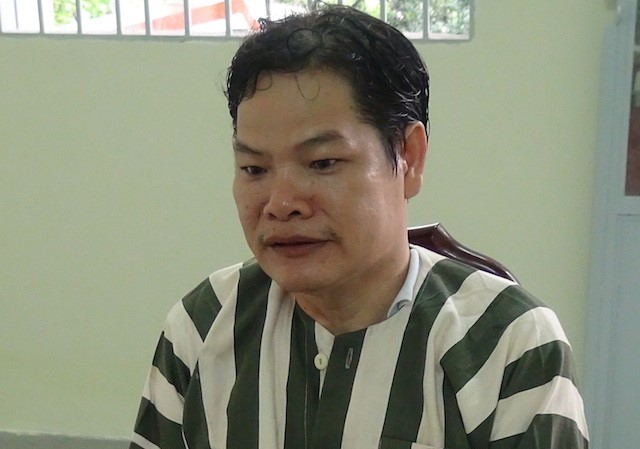 Khởi tố nhân viên thuỷ sản lấy trộm súng K54 phòng thân Nghi phạm bị tạm giữ để điều tra. Ảnh: Công an cung cấp