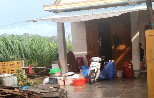 Hai người bị chém trọng thương ở đám giỗ Ngôi nhà nơi xảy vụ việc trên