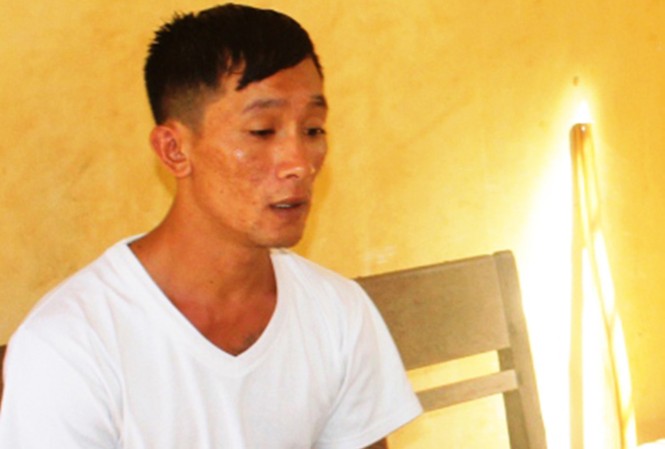 Người phụ nữ bị cướp hiếp dâm trên đường về nhà Đối tượng Hoàng Quốc Huy tại cơ quan điều tra.