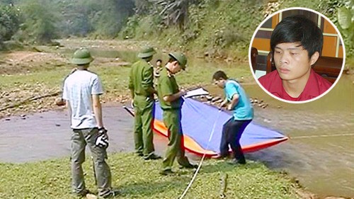 Tên trộm nấp dưới gầm giường sát hại thiếu phụ, vứt xác phi tang Nơi phát hiện thi thể chị Hường và hung thủ. Ảnh: C.A
