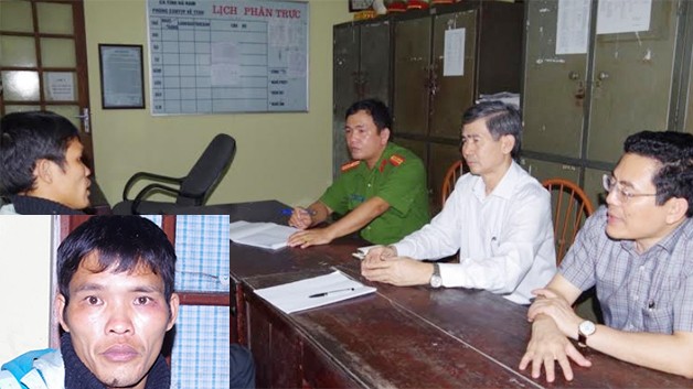 Sát hại bạn gái vì bị từ chối 'yêu' Đại tá Trần Ngọc Hợi - Phó Giám đốc, Thủ trưởng Cơ quan CSĐT Công an tỉnh Hà Nam (người ngồi giữa, áo trắng) chỉ đạo Phòng Cảnh sát hình sự, Công an Hà Nam lấy lời khai đối tượng Thực