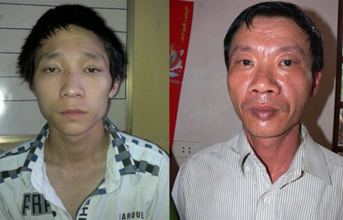 Toan tính giết nữ thương gia để cướp 600 triệu đồng Với tội ác gây ra, Thành (trái) lĩnh án chung thân, Hùng (phải) bị tử hình