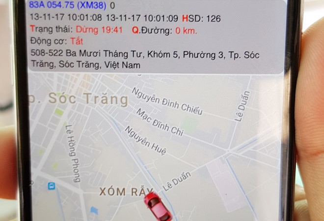 Công an Sóc Trăng bác tin lấy xe tang vật đi nhậu gây tai nạn Chủ xe định vị vào trưa 13/11, phát hiện chiếc xe đậu ở phường 3, TP Sóc Trăng