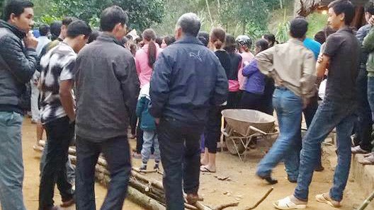 Một phụ nữ nghi bị cướp chém chết tại nhà Ngôi nhà nạn nhân, nơi xảy ra vụ án mạng