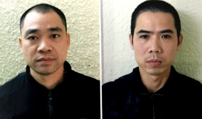 Hắt chất bẩn vào cửa hàng quần áo trên phố Hàng Gà để đòi nợ 2 đối tượng Huyên và Hưng tại cơ quan công an