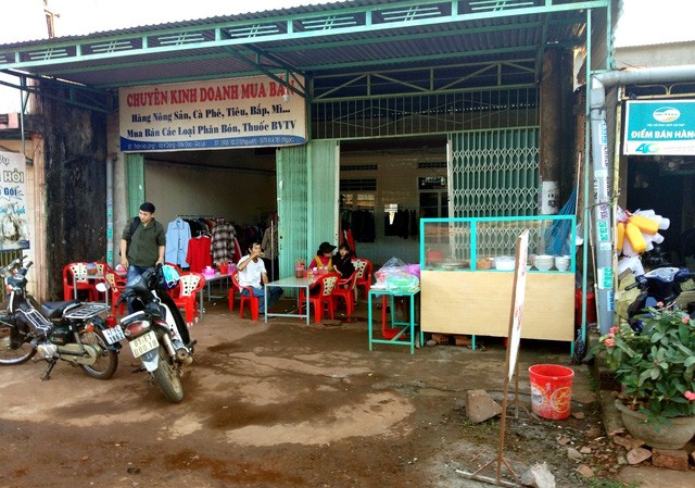 Nổ súng trong quán bún, một người gục tại chỗ Hiện trường nơi xảy ra vụ việc