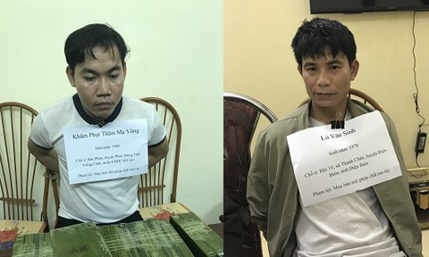 Hai cảnh sát bị thương khi bắt vụ mua bán 21 bánh heroin Hai nghi phạm bị bắt
