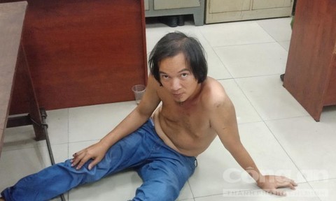 Thanh niên lao xe hạ gục tên trộm ở Sài Gòn Đối tượng Lê Đức Minh tại cơ quan công an
