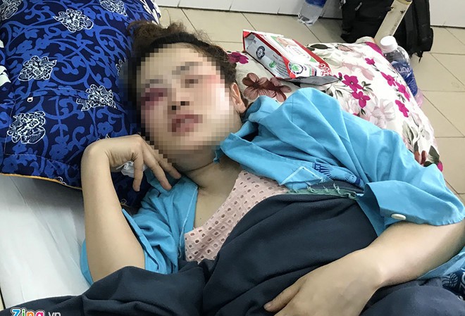 Người bị cháu Trưởng công an phường đánh gửi đơn bãi nại Chị Như điều trị tại bệnh viện trước đó