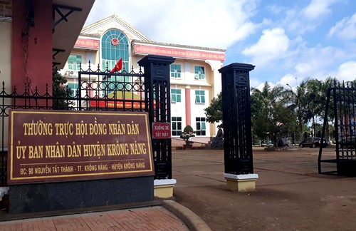 Nguyên phó phòng bị truy tố vì để lộ đề thi Trụ sở UBND huyện Krông Năng, nơi ông Sáu từng công tác